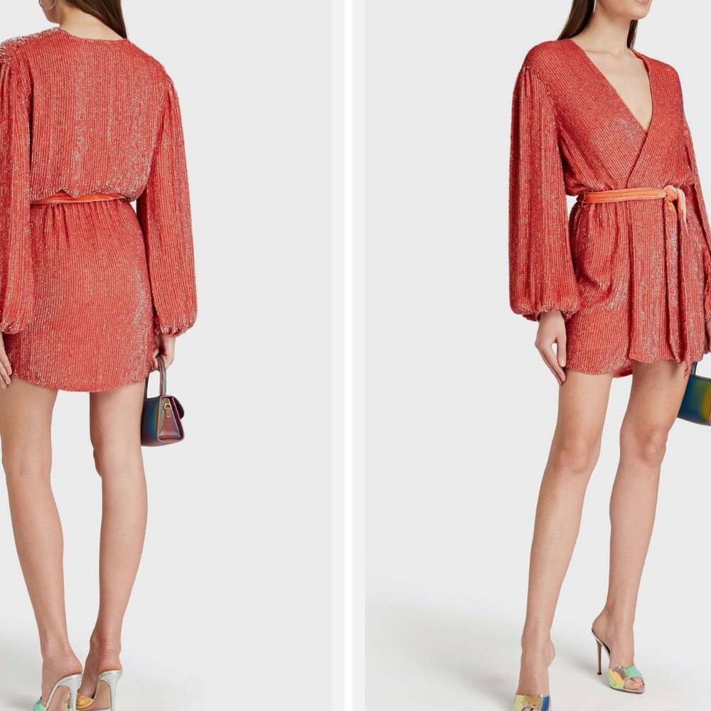Retrofete Gabrielle Robe in Coral